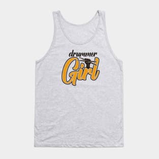 Drummer Girl Retro Tank Top